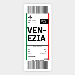 Boarding pass for Venice Sticker